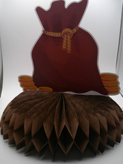 9 Pc Cowboy Western Party Decorations Paper Honeycomb Centerpieces NEW