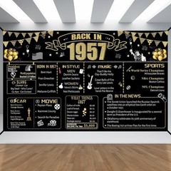 Versatile 69th Birthday celebrations Banner – Indoor & Outdoor Use, Gold Color