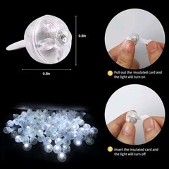 Aogist 200pcs White LED Balloon Light,Tiny Light Mini Round Led 200PCS,