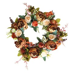 Peony Berry Wreath for Front For Door Summer Spring Autumn Decorative Piece