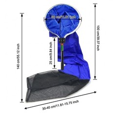 Soft Mesh Fish Net for Safe Transfer Featuring Aluminum Handle and ABS Grip