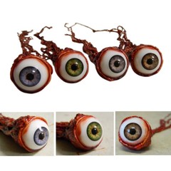 2 Pcs Halloween Fake Eye Eyeball Horror Scary Simulation Prop Trick Party Decor