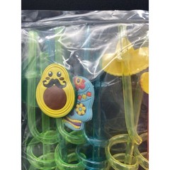 24 – Fiesta Party Hard Plastic Straw Set – Cinco de Mayo/Fiesta Theme Party