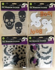 Halloween Window Party Decoration Cling Stickers Ghost Skull Witch Bat Spider