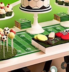 10 ft Football Field Floor Runner Football Party Decorations Long Football