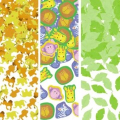new JUNGLE ANIMALS CONFETTI big value pack Party Birthday Decoration lion monkey