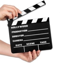 4 Pack New Hollywood Clapboard Clapper Clap Board Movie Sign Director Chalkboard