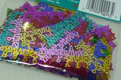 Confetti Multicolor HAPPY ANNIVERSRY Party Table Scatter Decorations Lot of 2