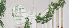 Artificial Willow Leaves Vine Twigs 2Pcs 5.7Ft Fake Hanging Ivy Plants Silk