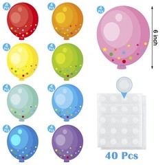 36 Pcs Colorful Balloon Cutouts Assorted Color Paper Balloon Cutouts for Bull…