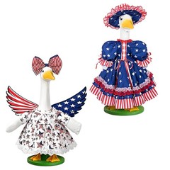 1Set Headwear Creative Porch Goose Outfits Eye-catching Patriotic Costume Yard