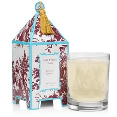 Classic Toile Pagoda Box Candle, Japanese Quince, 10.2 Ounce