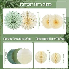 Boho Decorations Set, Sage Green Party Decorations Set, Boho Neutral Baby Sho…