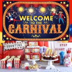 , Welcome to The Carnival Banner – XtraLarge, 72×44 Inch | Carnival Decoratio…