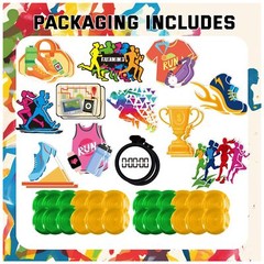 Running Hanging Swirls 24 Pack Spirals Ceiling Decor Sports Fitness Party