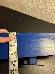 Wooden Airplane Shelf Blue Wall Hanging 18″ Decorative Handmade