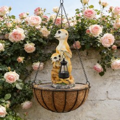 Decorative Resin Outdoor Solar Courtyard Lamp Garden Light 11 by 11 by 25 cm