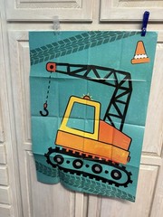 LOT Construction theme birthday Bundle48 Plates ,Banner, Photo Booth Props ￼
