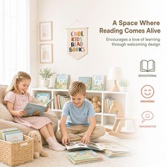 Reading Banner for Classroom Wall Decor, Cool Read Books Sign, Book Nook Wall…