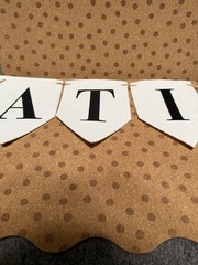 Hanging Congratulations Banner, Special Events, Individual Letter Flags On Twine