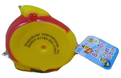 Fire Fighter Rubber Squeaker Duck 4 inch New