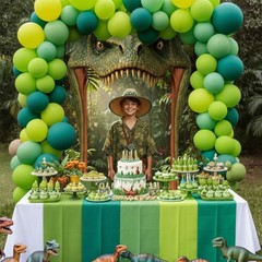 Dinosaur Party Decorations Door Banners Dinosaur Theme Porch Sign Backdrop Ph…