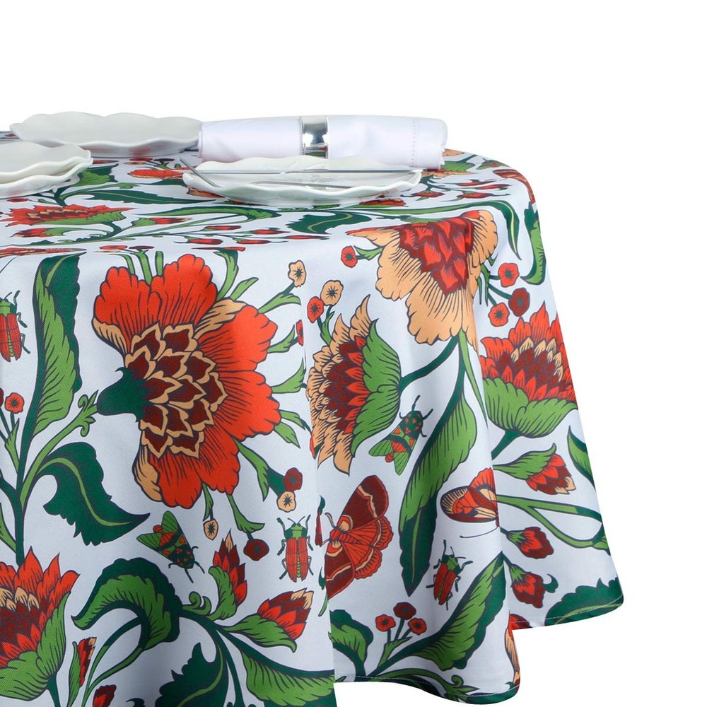 EHouseHome Indoor Outdoor Tablecloth Water Resistant Spill Proof Fabric Table…