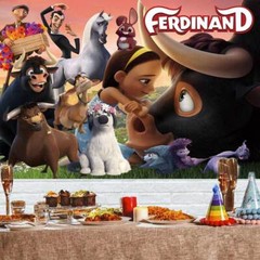 Ferdinand the Bull Party Supplies Birthday Decor Backdrop Banner Poster 5x3ft