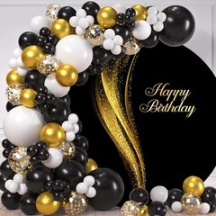 Shining Gold Sequins Round Backdrop Cover 6.5ft