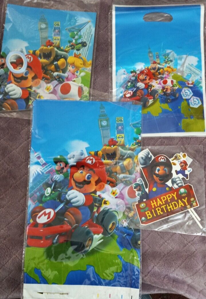 Super Mario Brothers – Mario Kart Birthday Party Supplies