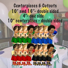 Boy Boxer Centerpiece Cutouts Sport Birthday Party Table Decoration Supply