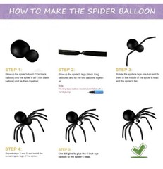 Halloween Balloon Garland Arch kit with Black, Orange, Purple And Spiders