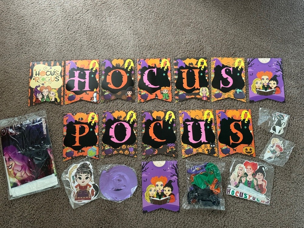 Hocus Pocus Birthday Halloween Supplies