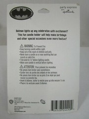 Batman Candle Holder with Taper Candle by Party Express From Hallmark New