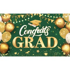 XtraLarge Congrats Grad Banner – 72×44 Inch, Congratulations Banner | Grad Backd