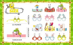 24 Pcs SpongeBob Birthday Party Decoration Set Kids SpongeBob Photo Booth Props