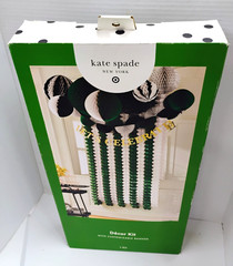 Kate Spade NY x Target Party Décor Kit – Custom Banner, Fans, Honeycombs | NIB