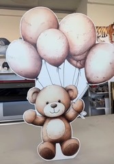 3/16in Foam Board Teddy Bear Cutout Prop 3ft