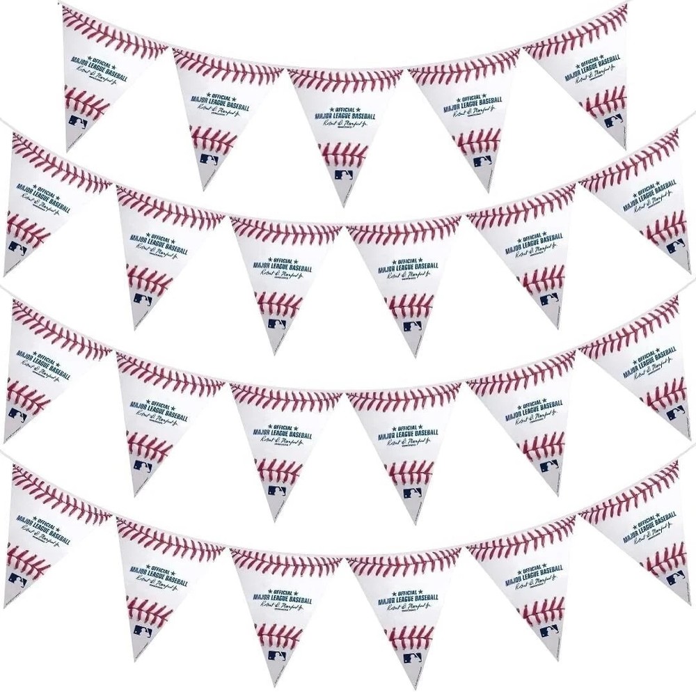 Rawlings Baseball Official MLB Plastic Pennant Banner – 12ft (Pack Of 1)