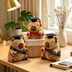 Graduation Capybara Plush Toy Soft Stuffed Animal Congrats Grad Gift
