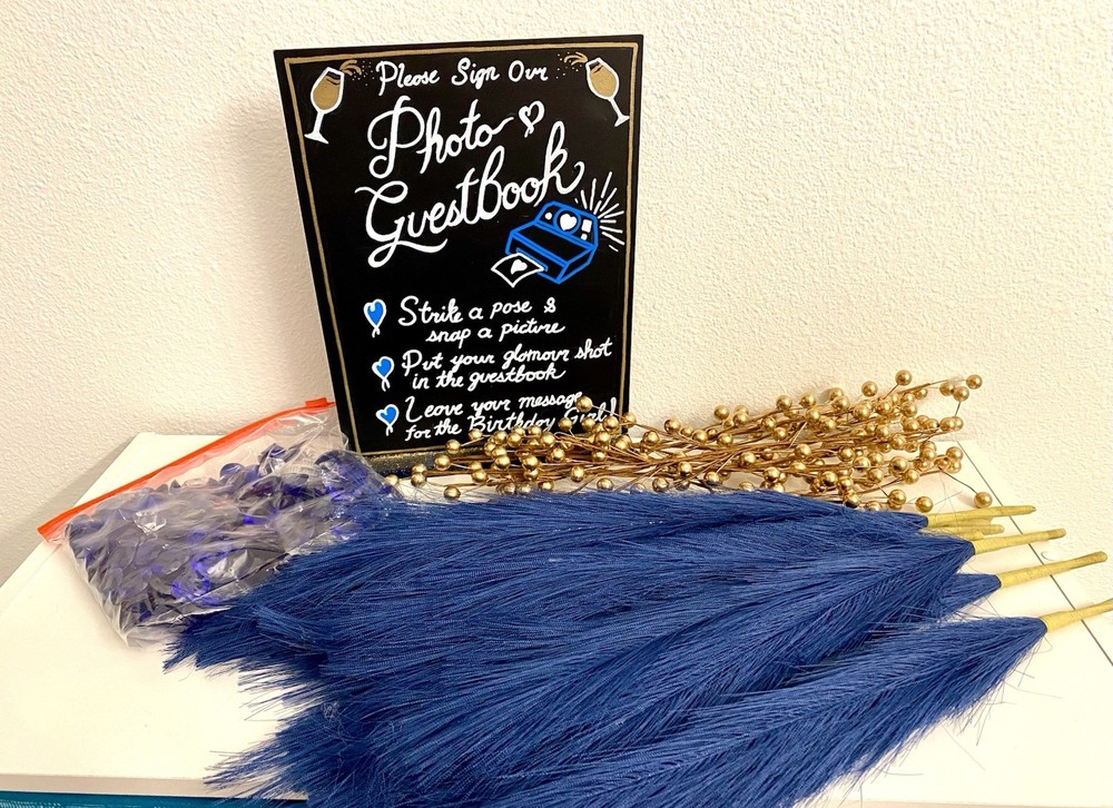 Table Decorations Party Decor Navy Blue And Gold