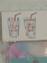 NEW Claire’s Drink On Deck Pastel Beach Cup Party Straws ~ 10 Total