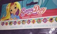 Nickelodeon Sunny Day (6′ Ft) Happy Birthday Banner Party Supplies New