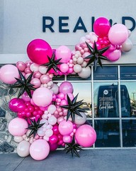 Pink Balloons Set,60pcs 12 inch Metallic Pearl Pink, Hot & Pastel Pink Latex …
