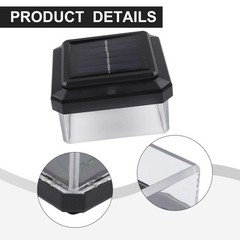 Energy Efficient Solar Powered Fence Light Fits Rod Mat Fences Easy to Mount