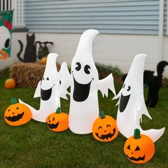 7.55FT Halloween Inflatable Decorations Inflatable w/ Led Lights Free Stand GIFT