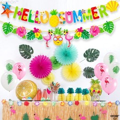 , Hello Summer Banner – 10 Feet, Pack of 2 | Luau Party Decorations | Hello S…