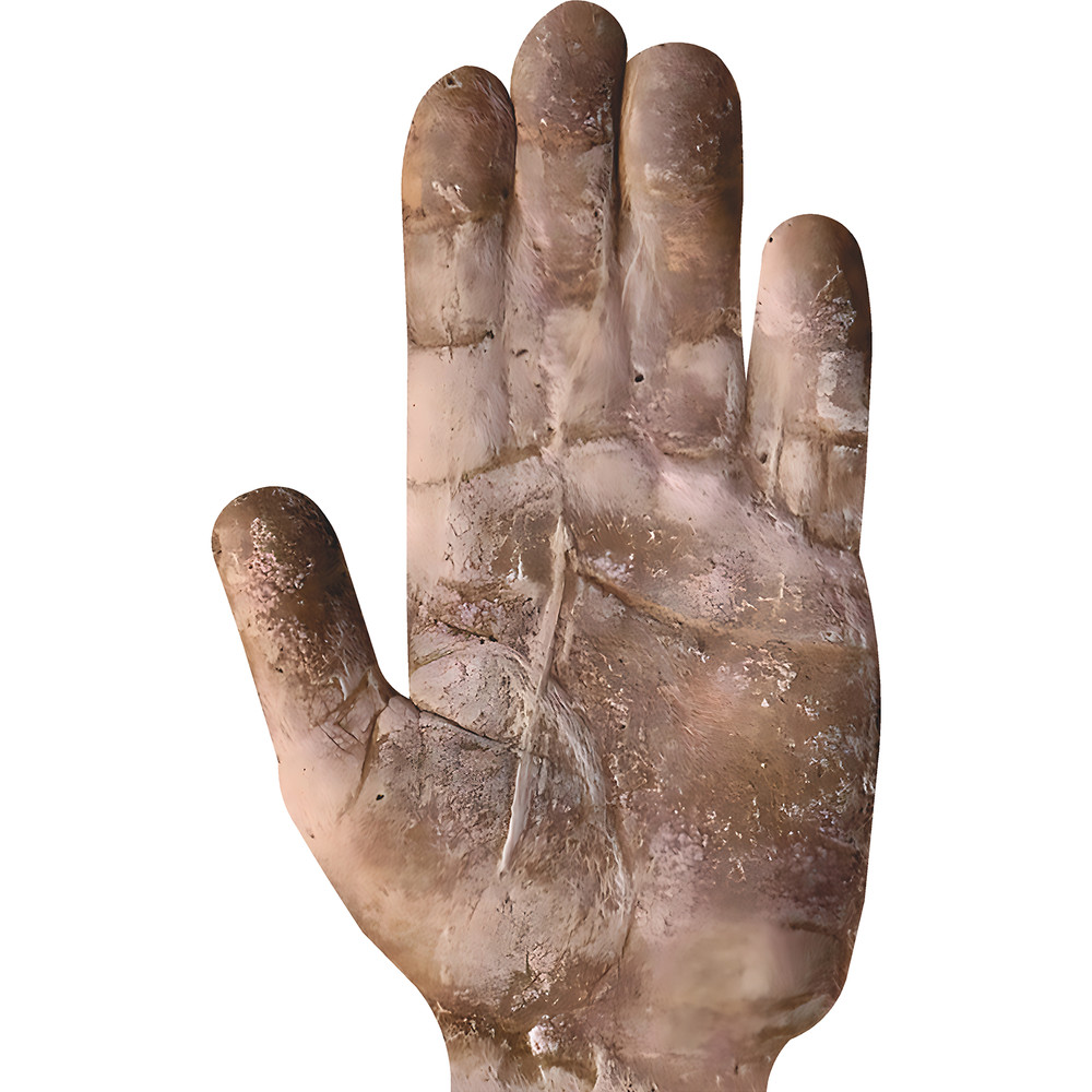 H13650 2,000 Year Old Roman Clay Hand Print Cardboard Cutout Standee Standup