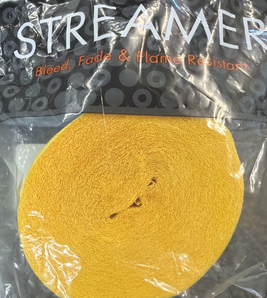 The Da Vinchy Collection Buttercup Yellow Streamer 1 roll One Size 1.75″ x 81 Ft
