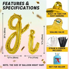 Wild One Cursive Letter Balloons – First Birthday Decorations For A Baby Boy …